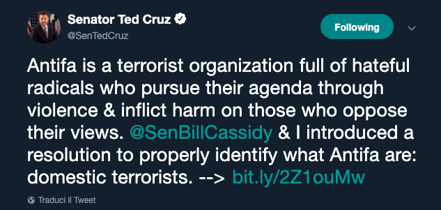 Ted Cruz Antifa